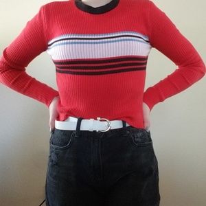 Forever 21 Ribbed Long Sleeve Tee